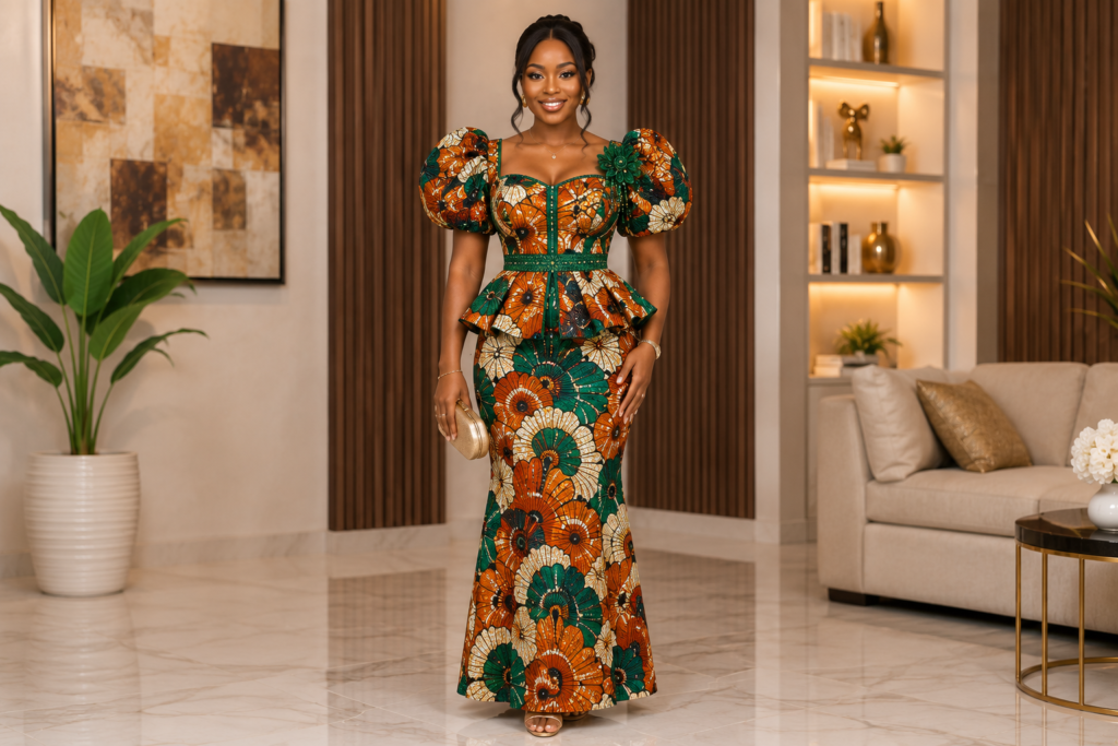 Ankara Skirt and Blouse