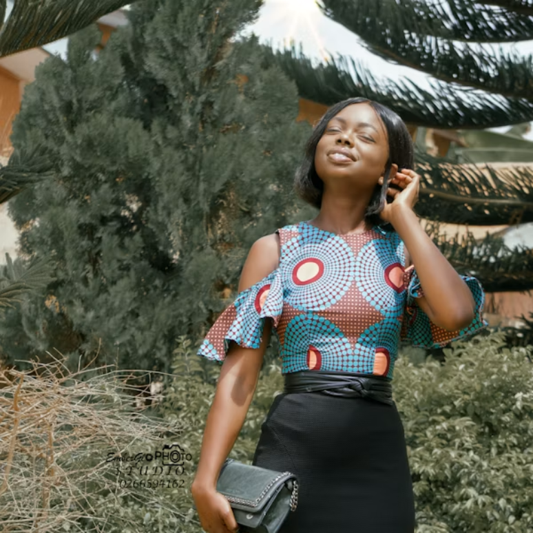 skirt with a clean blouse Ankara