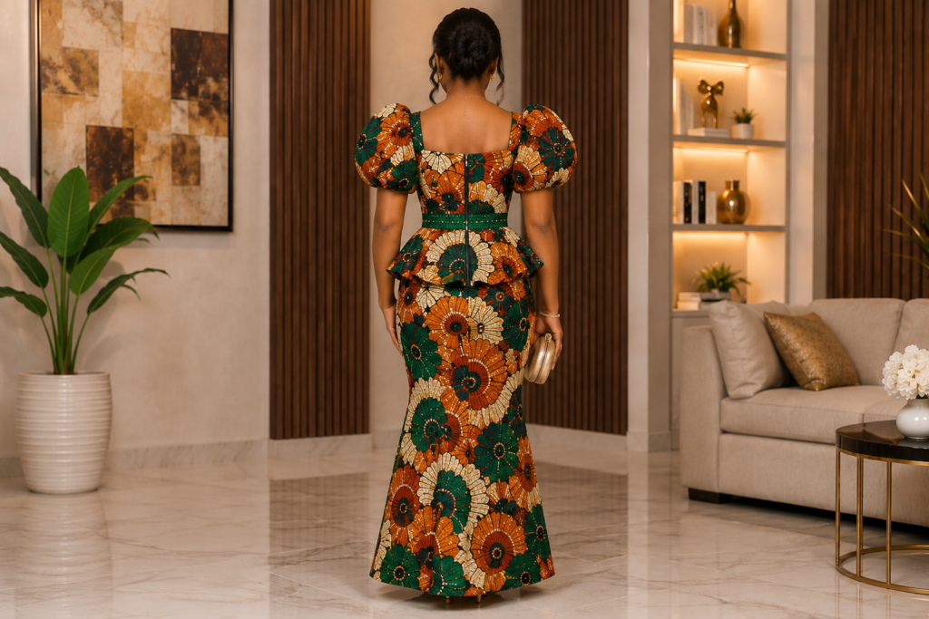 Ankara Skirt and Blouse